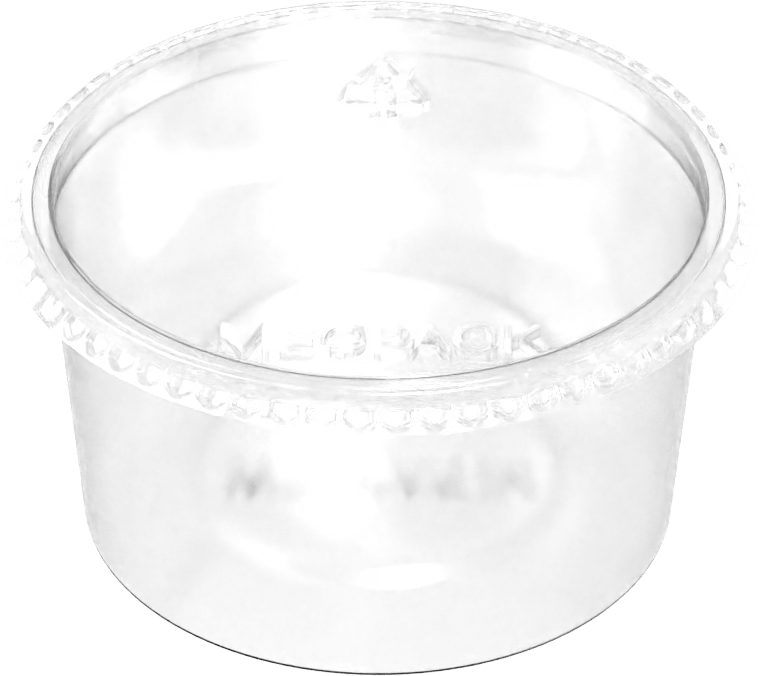 Pote redondo 200 ml com tampa