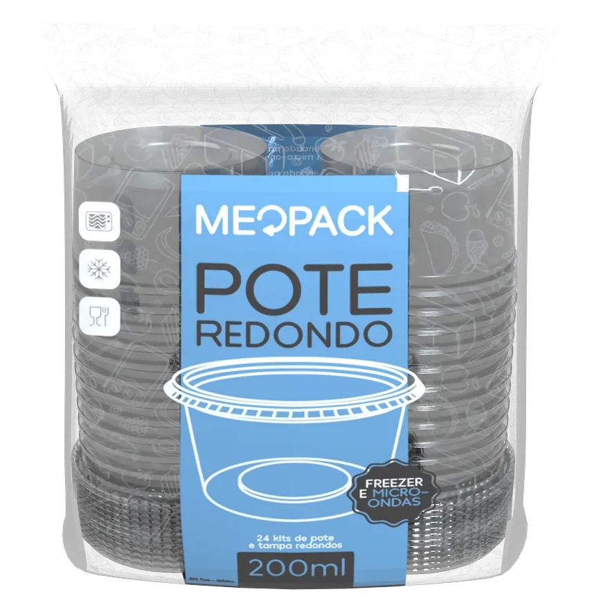 Pacote 24 potes 200ml