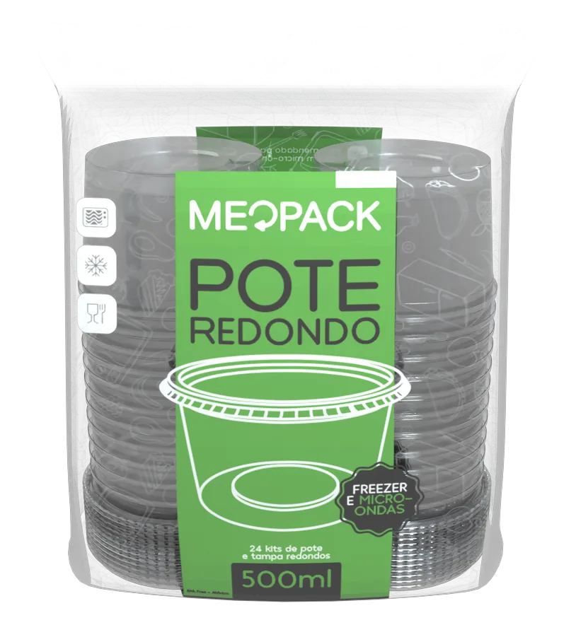 Pacote 24 potes 500ml