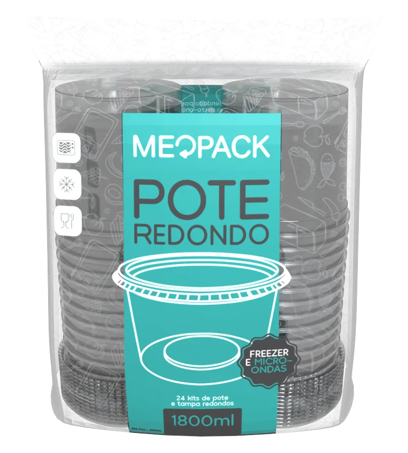 Pacote 24 potes 1800ml